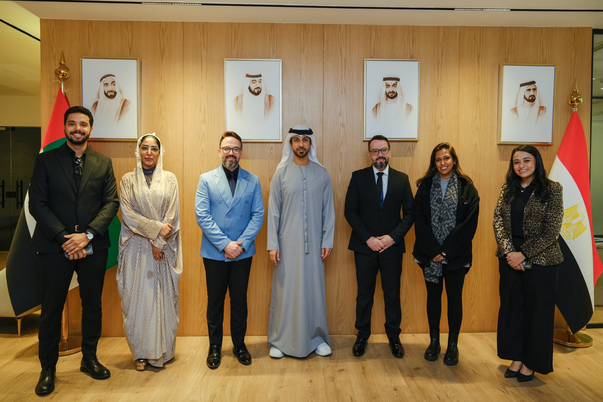 Emirates Scholar Delegation Meets UAE Education and Technology Sciences Attaché in Cairo to Strengthen Scientific Partnerships.